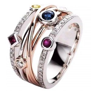 925/18K ROSEGOLD ETERNITY BAND S9